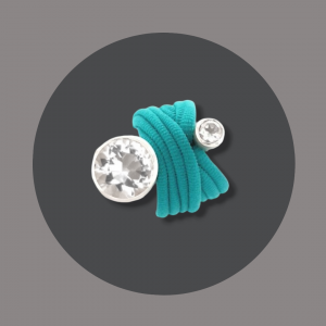 Wickelring Silber, Bergkristall