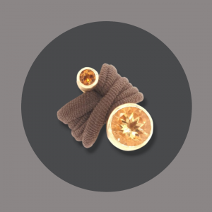 Wickelring Citrin gelbgoldplattiert