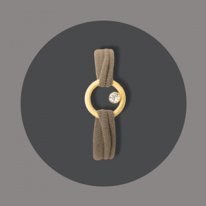 Armband Silber,gelbgoldplattiert mit Bergkristall
