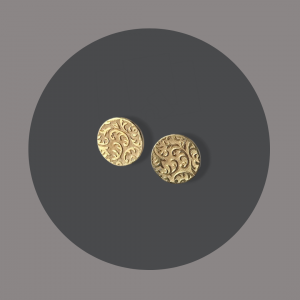 Ohrstecker goldplattiert mit Ornament