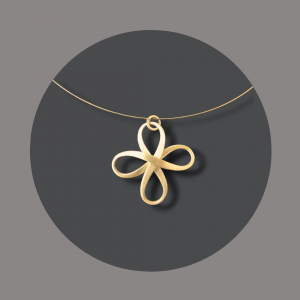 Anhänger Infinity gelbgoldplattiert