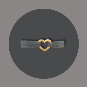 Armband Herz aus Silber gelbgoldplattiert