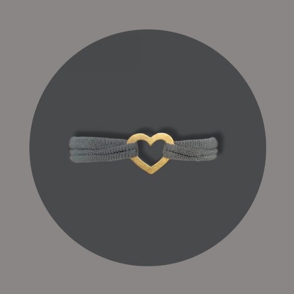 Armband Herz aus Silber gelbgoldplattiert