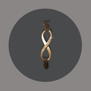 Armband Infinity mit Brillanten goldplattiert