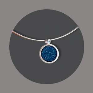 Anhänger Kristallachat Brillant Silber