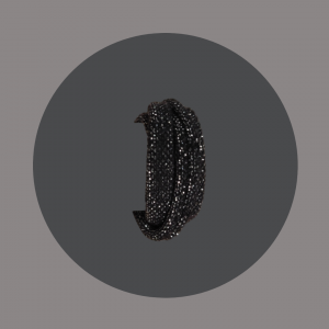 Band schwarz silber glitzer