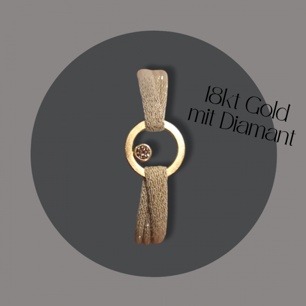 Armband 18 kt Gelbgold mit Diamant