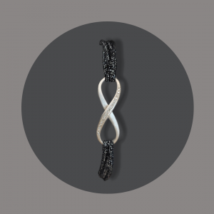 Armband Infinity Silber mit Brillanten