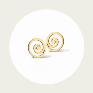 Ohrstecker Spirale goldplattiert
