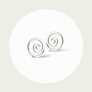 Ohrstecker Spirale Silber