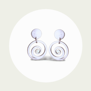 Ohrhänger Spirale Silber