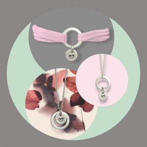 Armband aus Silber mit Herz