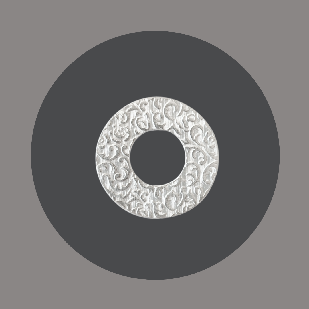 Silberscheibe Ornament für Mini Wickelring – Bild 2