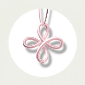 Anhänger Infinity Bond Silber roségoldplattiert