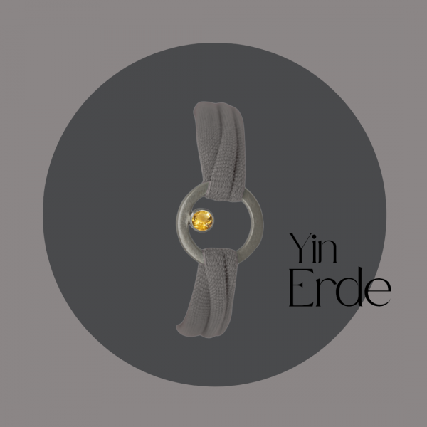 Armband Silber geschwärzt mit Citrin