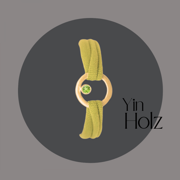 Armband Silber goldplattiert mit Peridot