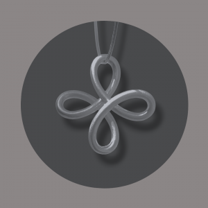 Anhänger Infinity Bond Silber geschwärzt