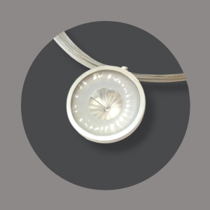 Anhänger "MAGIC LIGHT" Platin - snowflake groß