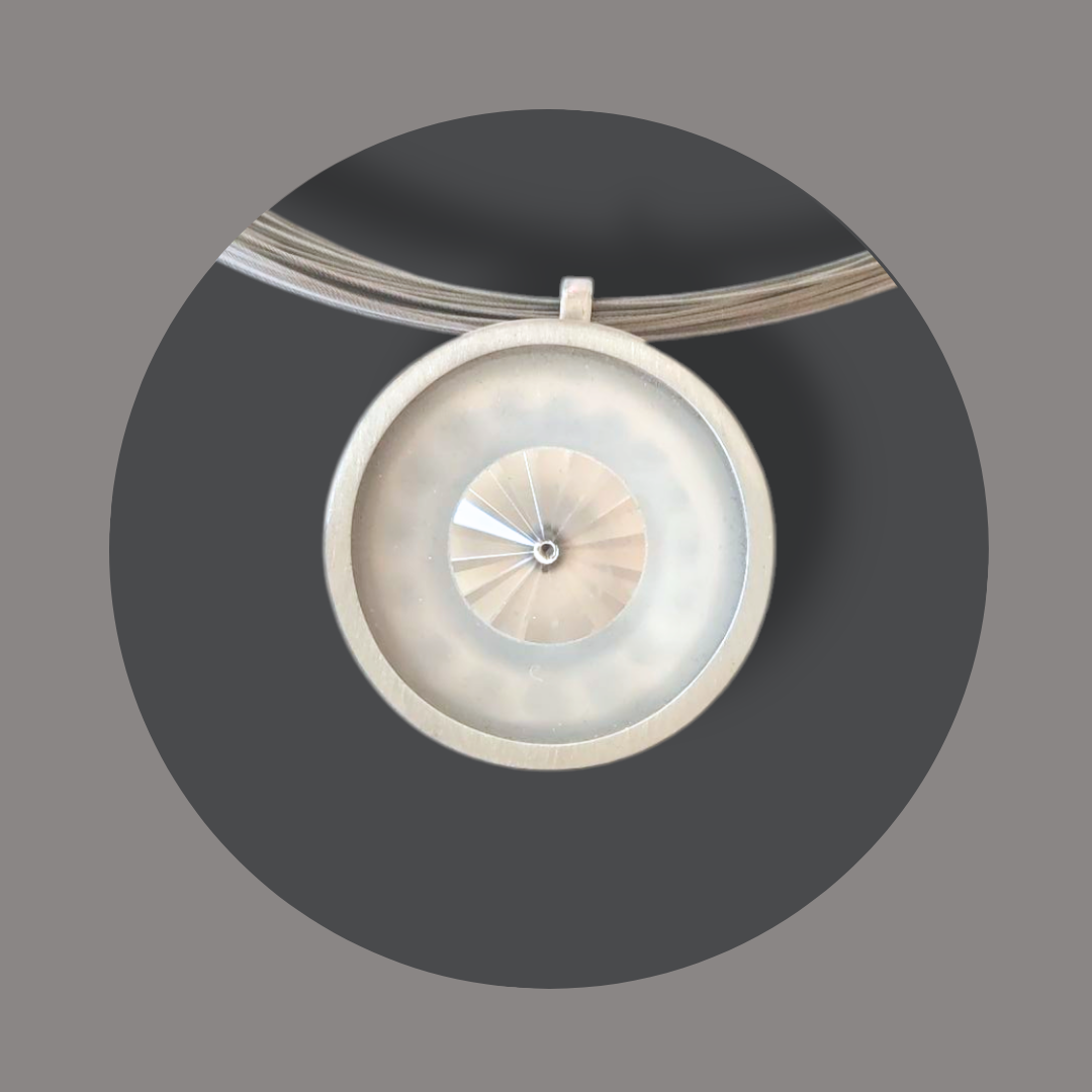 Anhänger "MAGIC LIGHT" Platin - snowflake groß – Bild 2