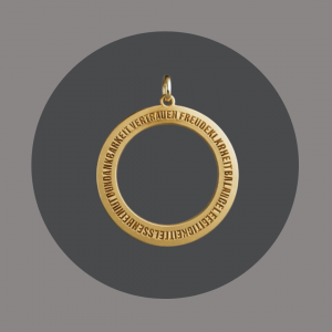 Anhänger "Intention" in goldplattiertem Silber