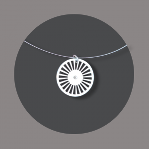 Anhänger Sun small Silber mit Diamant