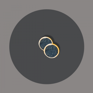 Ohrstecker goldplattiert , Kristallachat