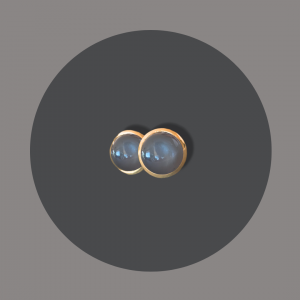 Ohrstecker goldplattiert,Mondstein