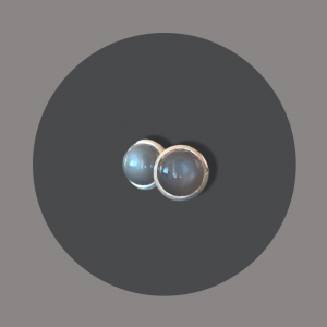 Ohrstecker Silber , Mondstein